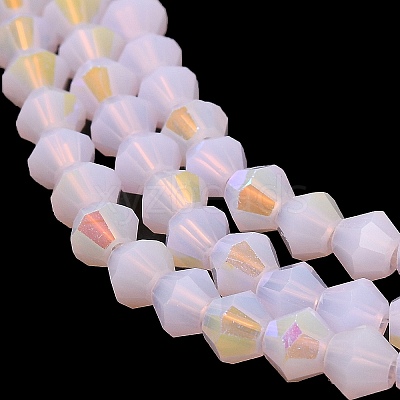 Imitation Jade Electroplate Glass Beads Strands EGLA-A039-J2mm-L02-1