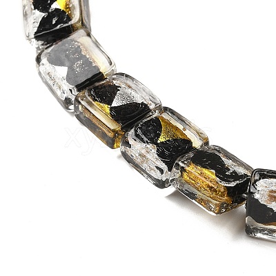 Handmade Gold Foil and Silver Foil Lampwork Beads FOIL-C001-01A-09-1