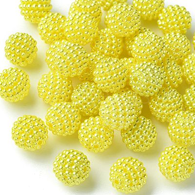 Imitation Pearl Acrylic Beads OACR-FS0001-45D-1
