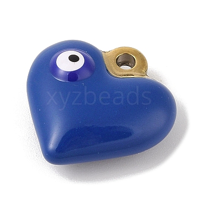304 Stainless Steel Enamel Pendants STAS-M071-02E-1