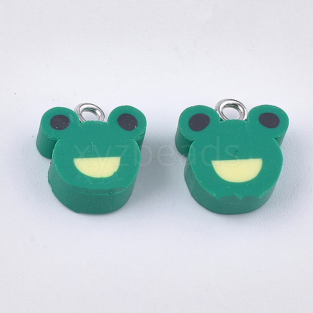 Handmade Polymer Clay Charms X-CLAY-S091-93-1