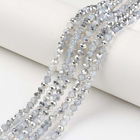 Electroplate Glass Beads Strands EGLA-A034-J2mm-M05-1