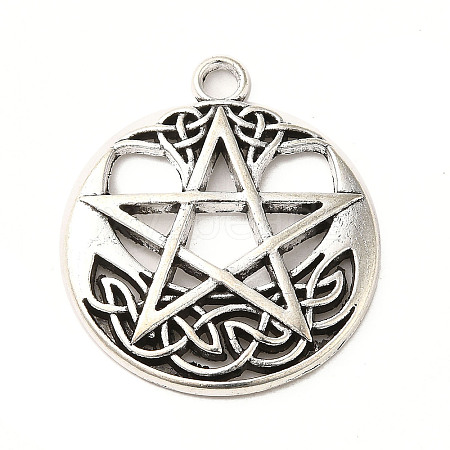 Tibetan Style Alloy Pendants PALLOY-M217-22AS-1