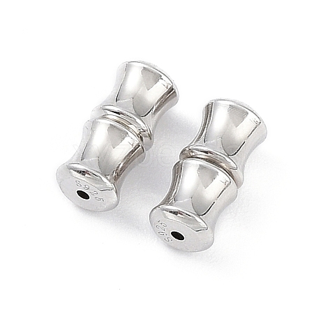 Anti-Tarnish Rhodium Plated 925 Sterling Silver Screw Clasps STER-K173-03P-1