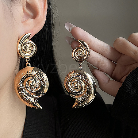 Iron Dangle Stud Earrings FS-WG0B059-19-1