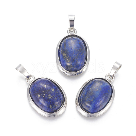 Natural Dyed Lapis Lazuli Pendants G-L512-D07-1