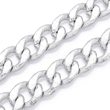 Aluminum Textured Curb Chains CHA-N003-15S-1