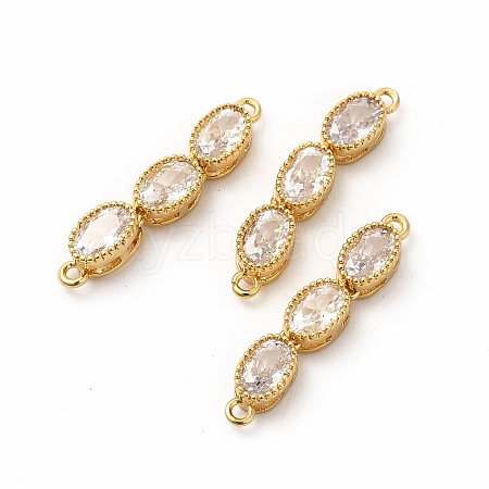 Rack Plating Eco-Friendly Brass Micro Pave Cubic Zirconia Pendants KK-K165-27G-01-1