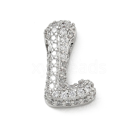 Brass Micro Pave Cubic Zirconia Pendants KK-A300-02P-L-1