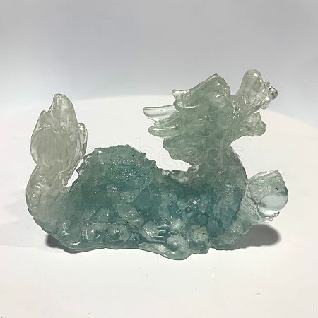 Natural Aquamarine Dragon Display Decorations WG87302-07-1