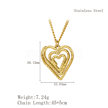 Stylish Stainless Steel Spiral Pendant Necklaces for Women YF9522-4-1