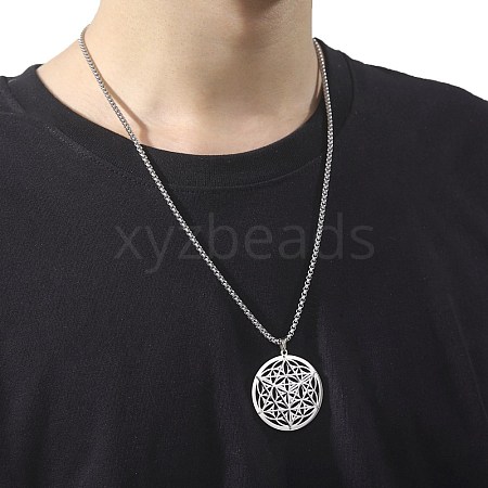 Stainless Steel Pendant Necklaces PW-WGC26FF-01-1