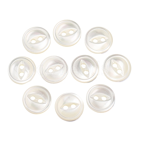 Cat Eye Style Natural Shell Buttons SH-CBAA69B-01G-1