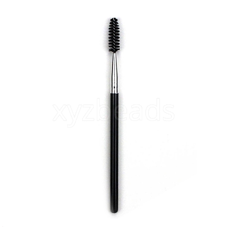 Artificial Fiber Disposable Eyebrow Brush with Plastic Handle MRMJ-PW0003-19-1