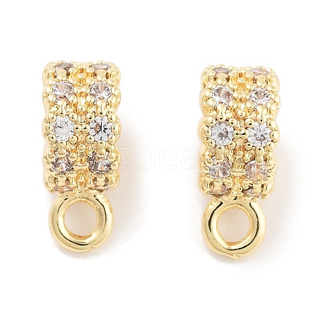 Brass with Cubic Zirconia Pendants KK-P271-07G-1