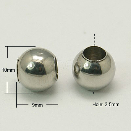 Tarnish Resistant 202 Stainless Steel Beads STAS-G011-1-1