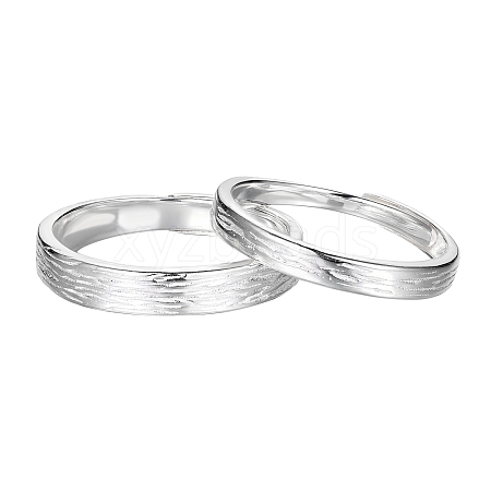 Anti-Tarnish 925 Sterling Silver Couple Rings JR944A-1