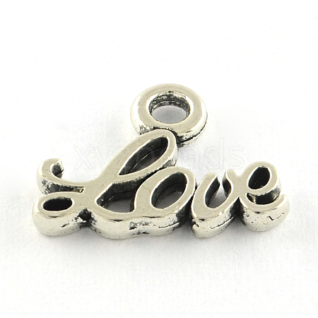 Tibetan Style Alloy Charms TIBEP-S297-07AS-RS-1