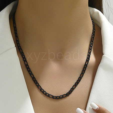 Unisex Hip-hop Brass Chunky Curb Chain Brass Necklaces AE6441-1