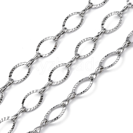 304 Stainless Steel Oval Link Chains CHS-B006-13P-1