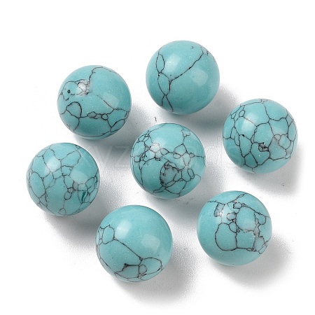 Synthetic Turquoise No Hole Sphere Beads G-K353-04D-12-1