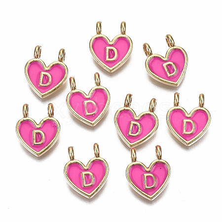 Alloy Enamel Charms ENAM-T012-02D-RS-1