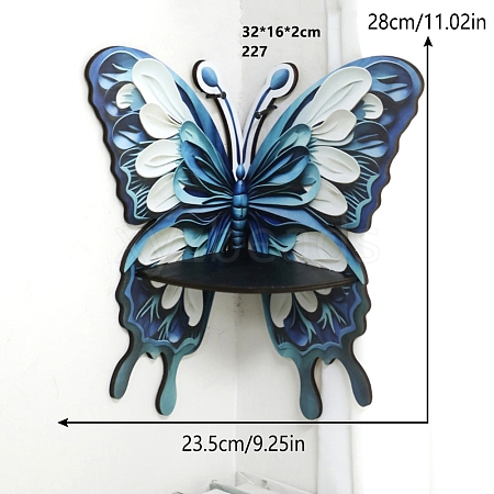 Butterfly Shaped Wood Candle Holders PW-WG4390B-02-1