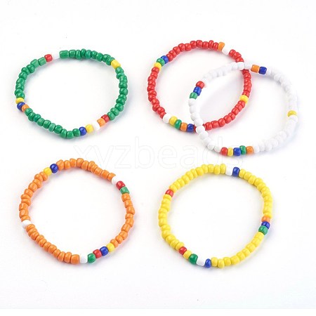 Kids Stretch Bracelets BJEW-JB03938-1