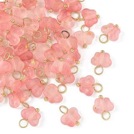 50Pcs Butterfly Acrylic Charms HJEW-YW00234-05-1