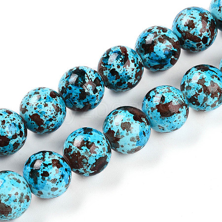 Synthetic Turquoise Beads Strands TURQ-T004-08A-10-1