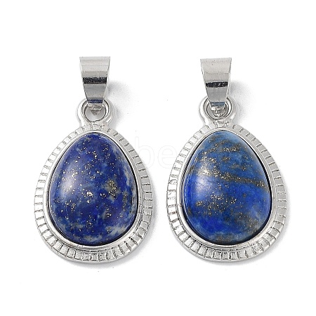 Natural Lapis Lazuli Pendants G-M405-05P-03-1