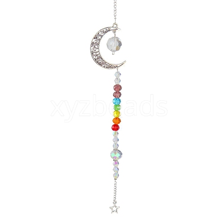 Crystal Glass Sun Catcher Pendant PW-WGDA15C-01-1