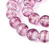 Handmade Foil Glass Beads Strands FOIL-N033-05F-3