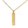 304 Stainless Steel Rectangle with Tree of Life Pendant Urn Ashes Necklaces NJEW-WH0036-030G-1