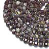 Natural Plum Blossom Tourmaline Beads Strands G-K389-A48-01-3