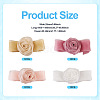 4Pcs 4Colors Cloth Rose Ribbon Chokers FIND-TA0002-27-5