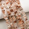 Natural Black Gold Rutilated Quartz Beads Strands G-G905-20A-5