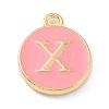 Golden Plated Alloy Enamel Charms X-ENAM-Q437-14X-1