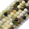 Natural New Jade Beads Strands G-F591-16-6MM-1