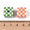 UV Plating Opaque Acrylic Beads OACR-T028-71-3