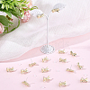 40Pcs Alloy Bowknot Stud Earring Findings EJEW-ME0001-23A-3