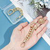 Unicraftale 2Pcs Aluminum & Iron & Zinc Alloy Oval Link Purse Strap Extenders FIND-UN0003-19LG-5