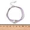 Polyester Multi-Strand Bracelets FB-CBA983F-02P-04-5