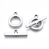 201 Stainless Steel Toggle Clasps X-STAS-Q241-008P-NF-2