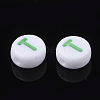 Initial Acrylic Beads X-OACR-E001-20T-2