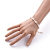 Natural Baroque Pearl Keshi Pearl Beaded Bracelets BJEW-JB05266-01-4
