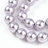 Baking Painted Pearlized Glass Pearl Bead Strands HY-N002-6mm-A04-4