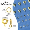 Brass Spring Ring Clasps KK-FS0001-50G-4