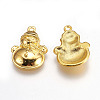 Tibetan Style Lovely Snowman Alloy Charms X-EA314Y-G-2