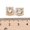 Rack Plating Brass Micro Pave Cubic Zirconia Beads KK-F879-07G-3